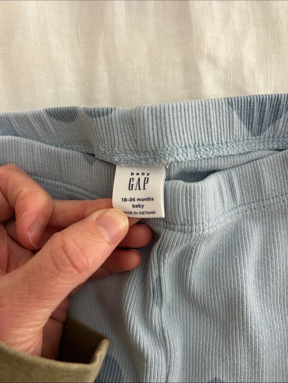 GAP Light Blue Heart Print Sweatshirt Set